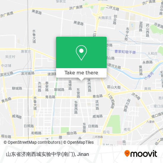 山东省济南西城实验中学(南门) map