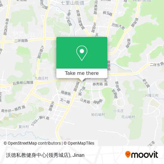沃德私教健身中心(领秀城店) map