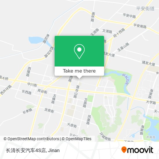 长清长安汽车4S店 map