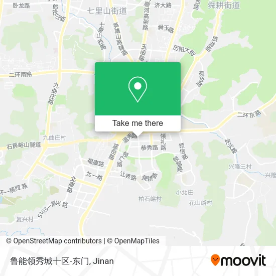 鲁能领秀城十区-东门 map