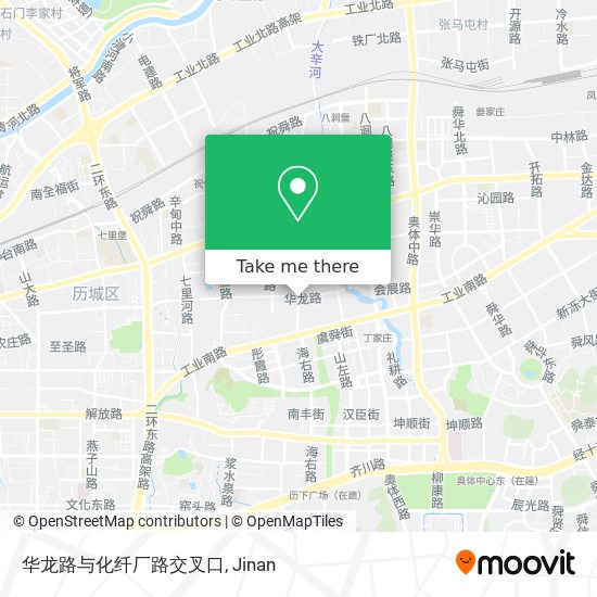 华龙路与化纤厂路交叉口 map