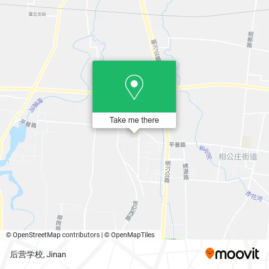 后营学校 map