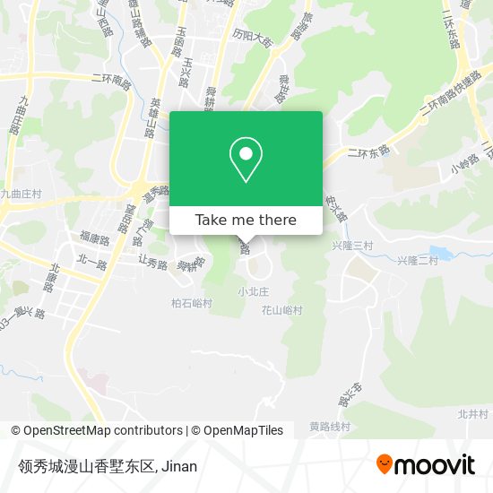 领秀城漫山香墅东区 map
