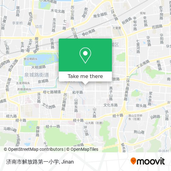 济南市解放路第一小学 map