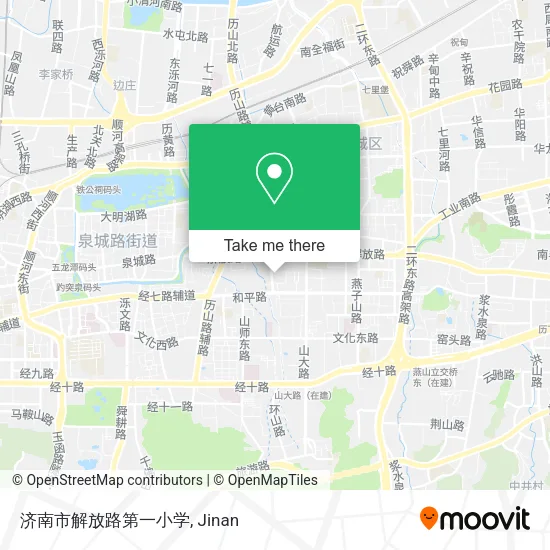 济南市解放路第一小学 map