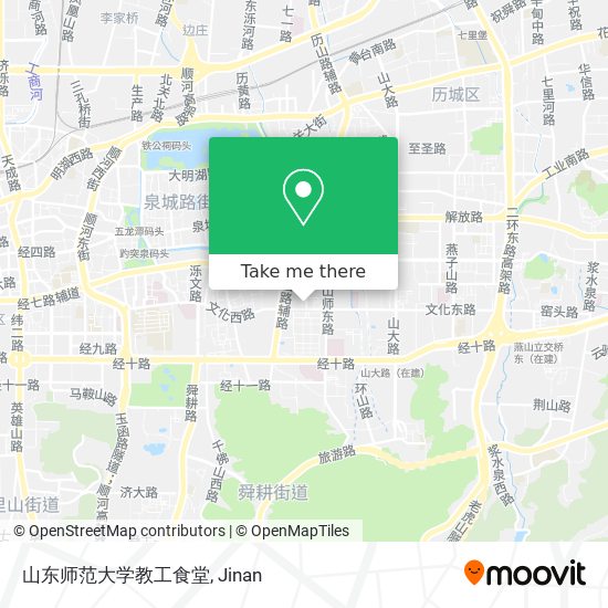 山东师范大学教工食堂 map