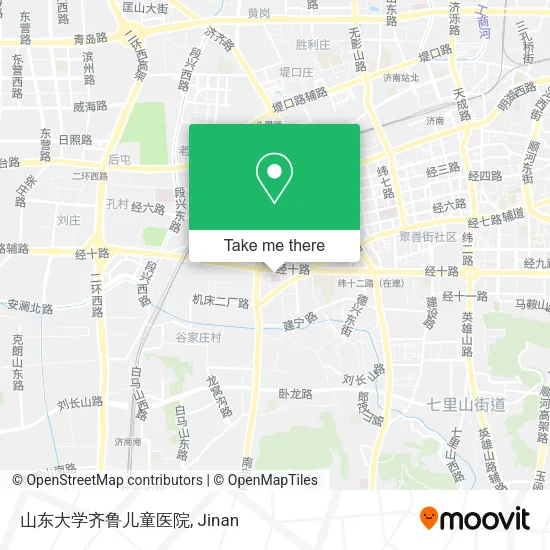 山东大学齐鲁儿童医院 map