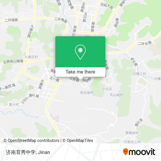 济南育秀中学 map