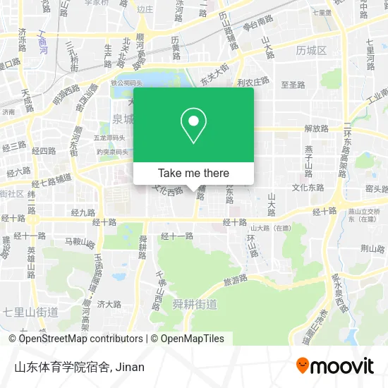 山东体育学院宿舍 map