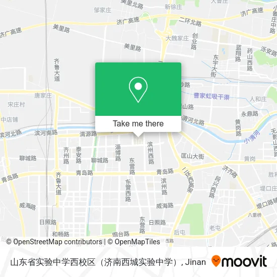 山东省实验中学西校区（济南西城实验中学） map