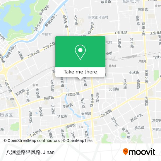 八涧堡路轻风路 map