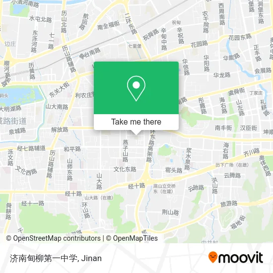 济南甸柳第一中学 map
