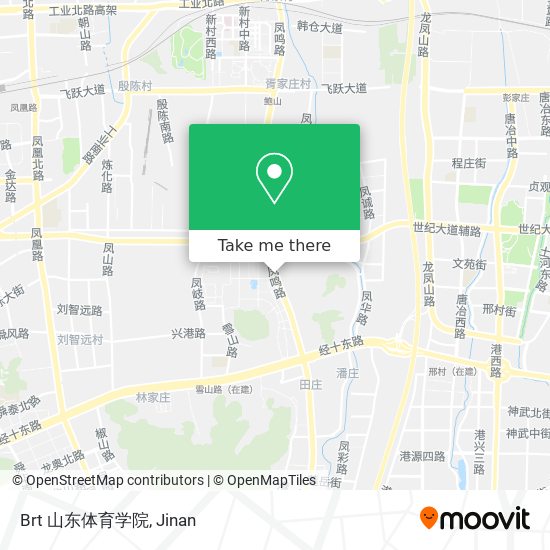 Brt 山东体育学院 map