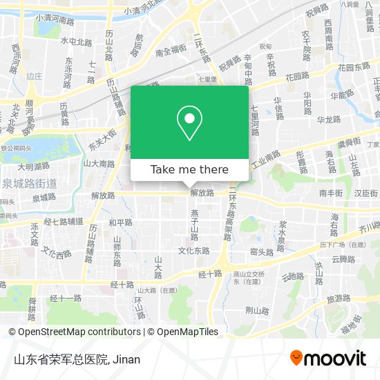 山东省荣军总医院 map