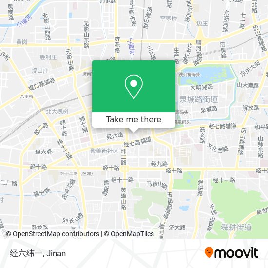 经六纬一 map