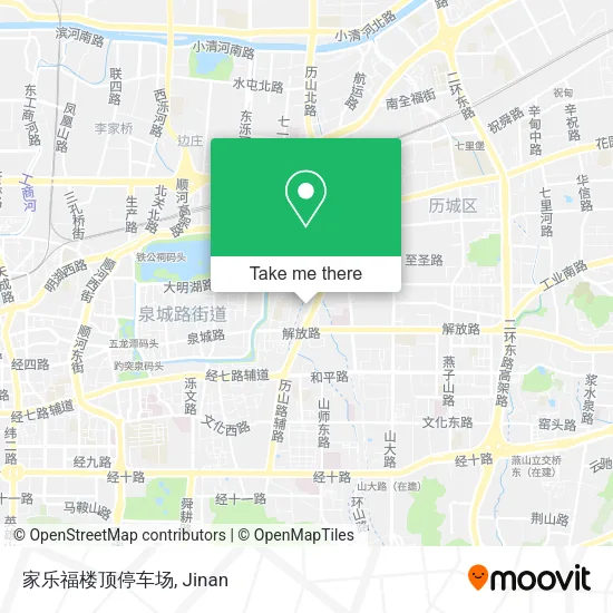 家乐福楼顶停车场 map