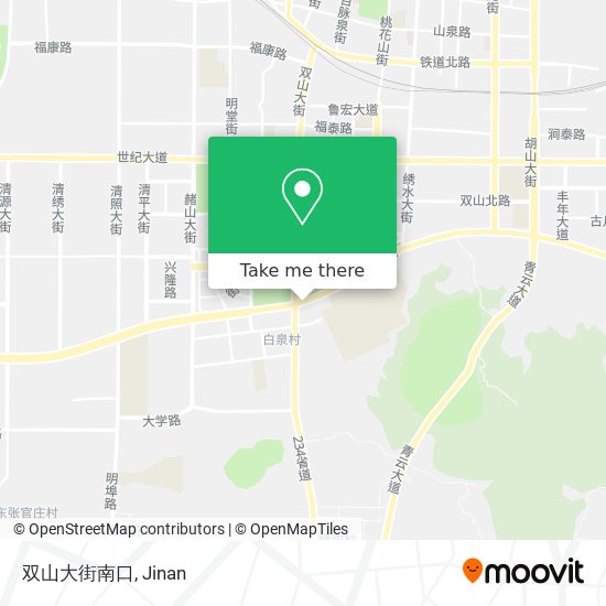 双山大街南口 map