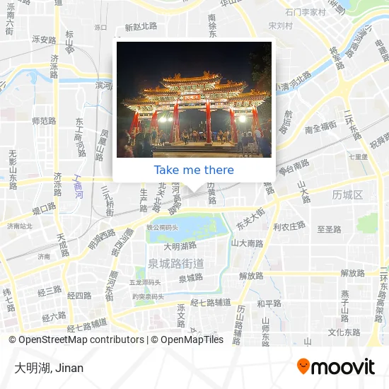 大明湖 map