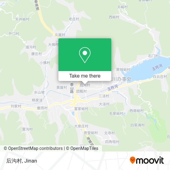 后沟村 map