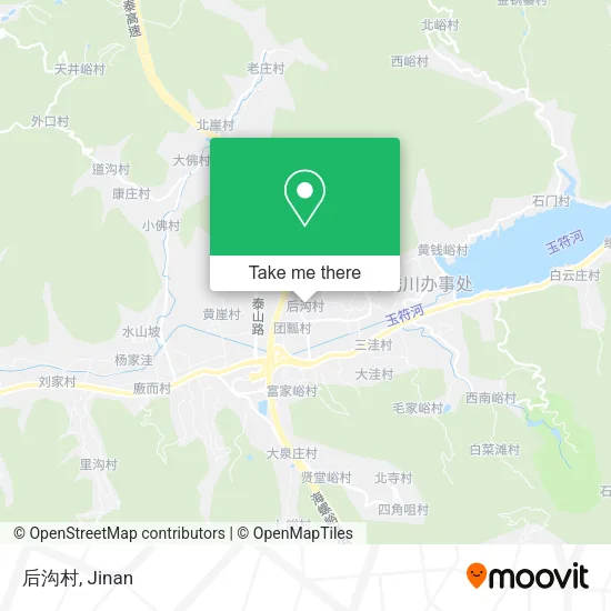 后沟村 map