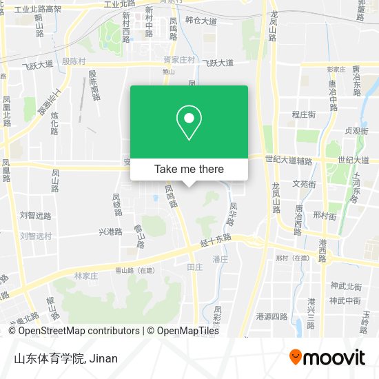 山东体育学院 map