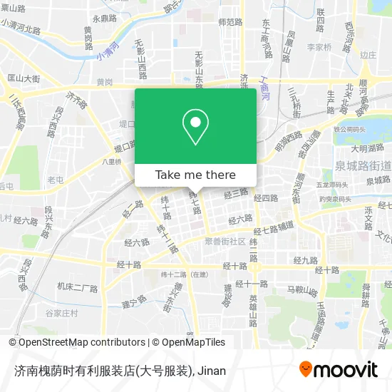 济南槐荫时有利服装店(大号服装) map
