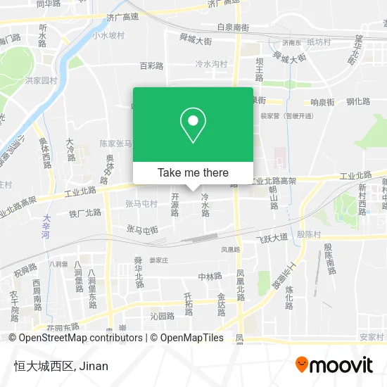 恒大城西区 map