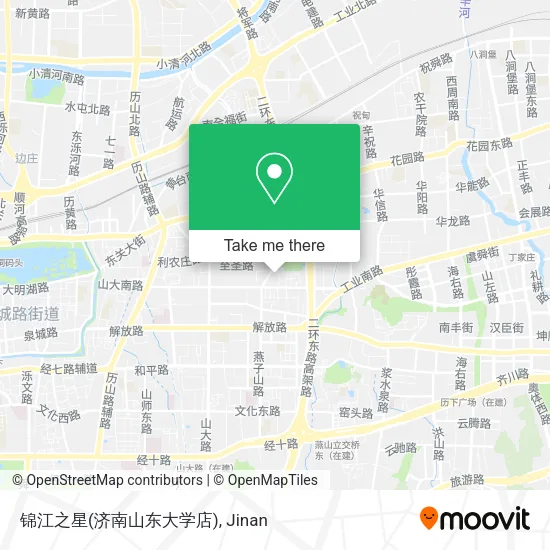 锦江之星(济南山东大学店) map