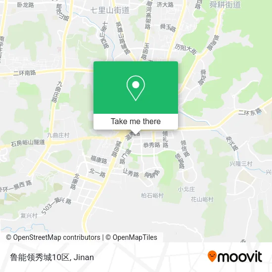 鲁能领秀城10区 map