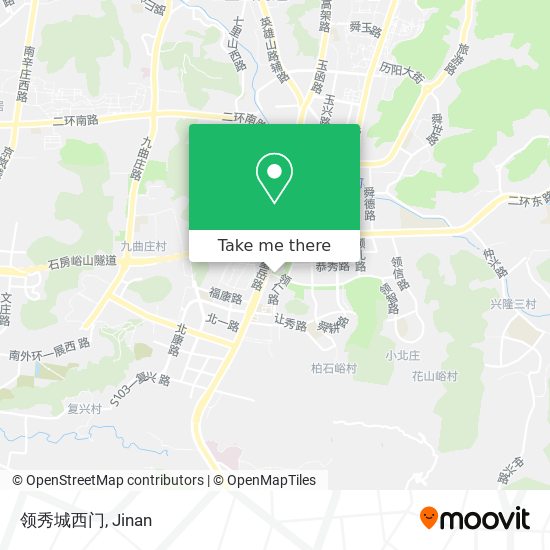 领秀城西门 map
