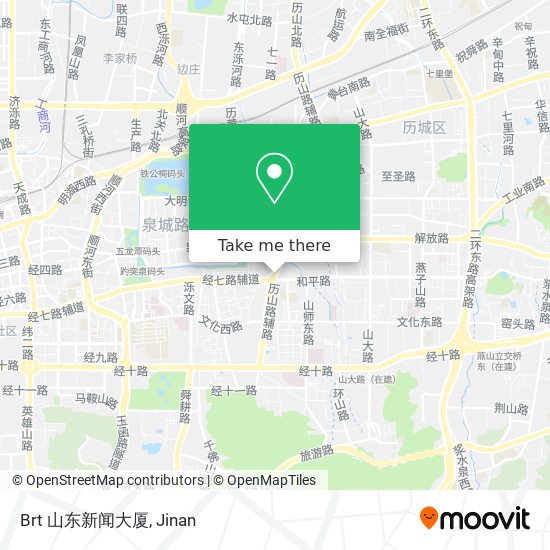 Brt 山东新闻大厦 map