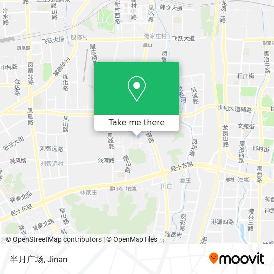 半月广场 map