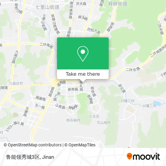 鲁能领秀城3区 map