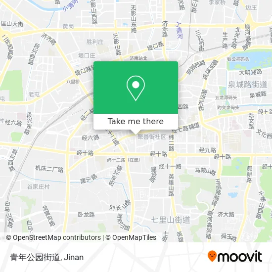青年公园街道 map