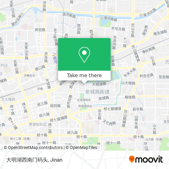 大明湖西南门码头 map