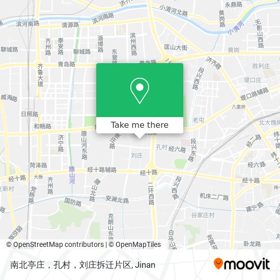 南北亭庄，孔村，刘庄拆迁片区 map