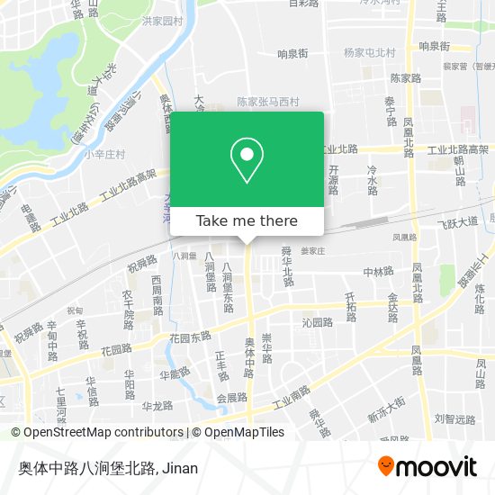 奥体中路八涧堡北路 map