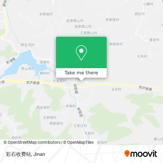 彩石收费站 map