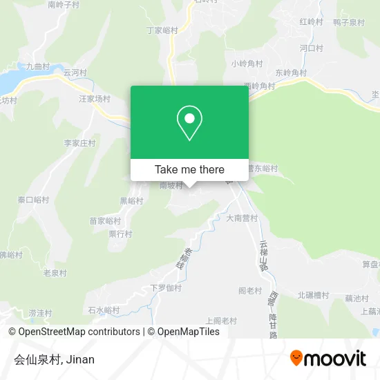 会仙泉村 map