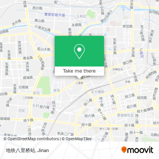 地铁八里桥站 map
