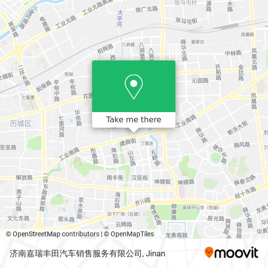 济南嘉瑞丰田汽车销售服务有限公司 map