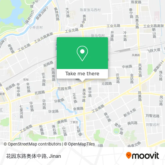 花园东路奥体中路 map