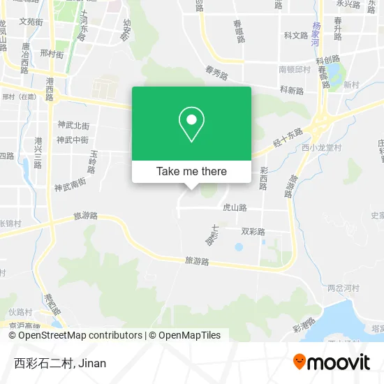 西彩石二村 map