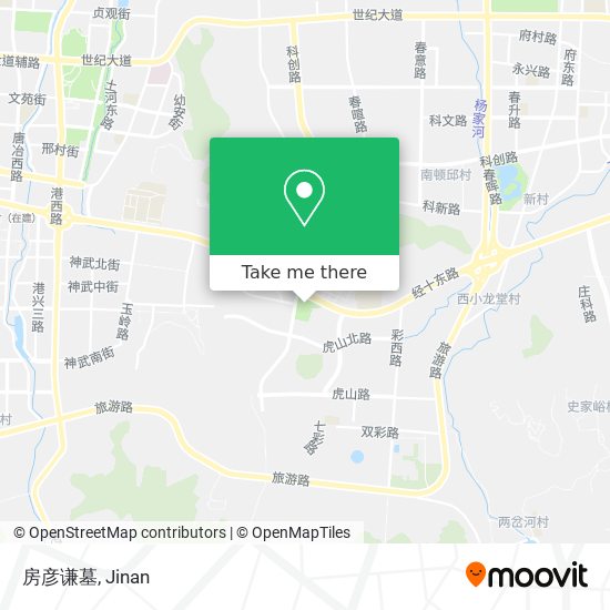房彦谦墓 map