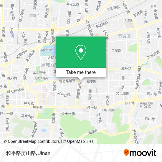 和平路历山路 map