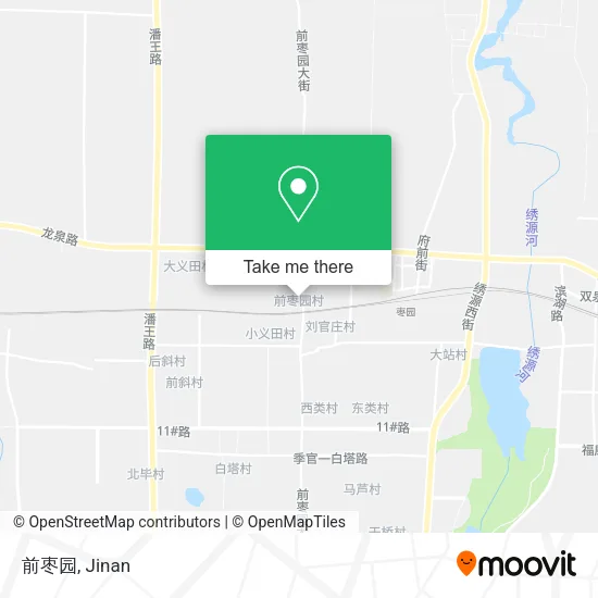 前枣园 map