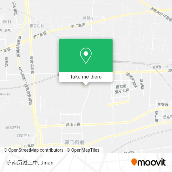 济南历城二中 map
