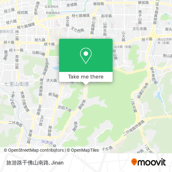 旅游路千佛山南路 map