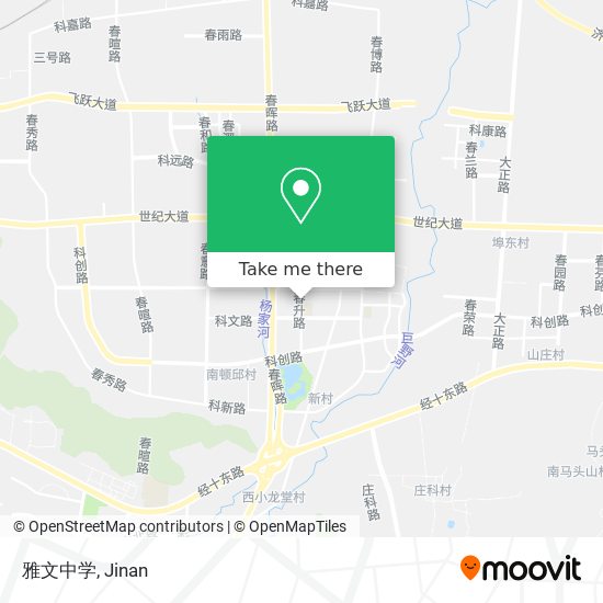 雅文中学 map