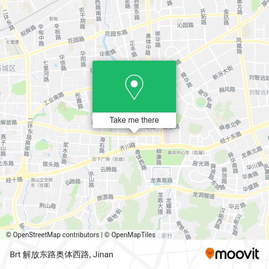 Brt 解放东路奥体西路 map